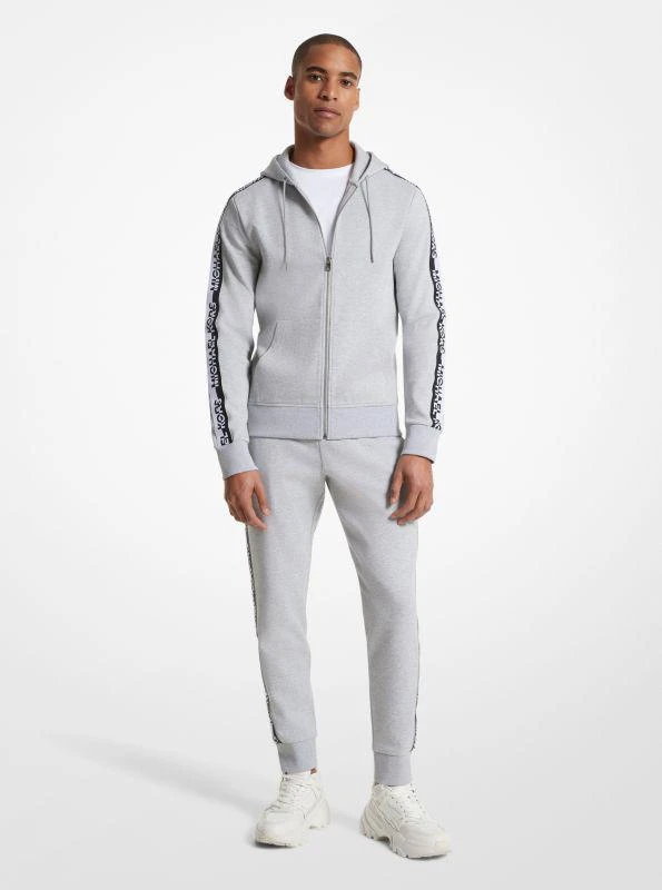 Michael Kors Logo Tape Cotton Blend Hoodie 1