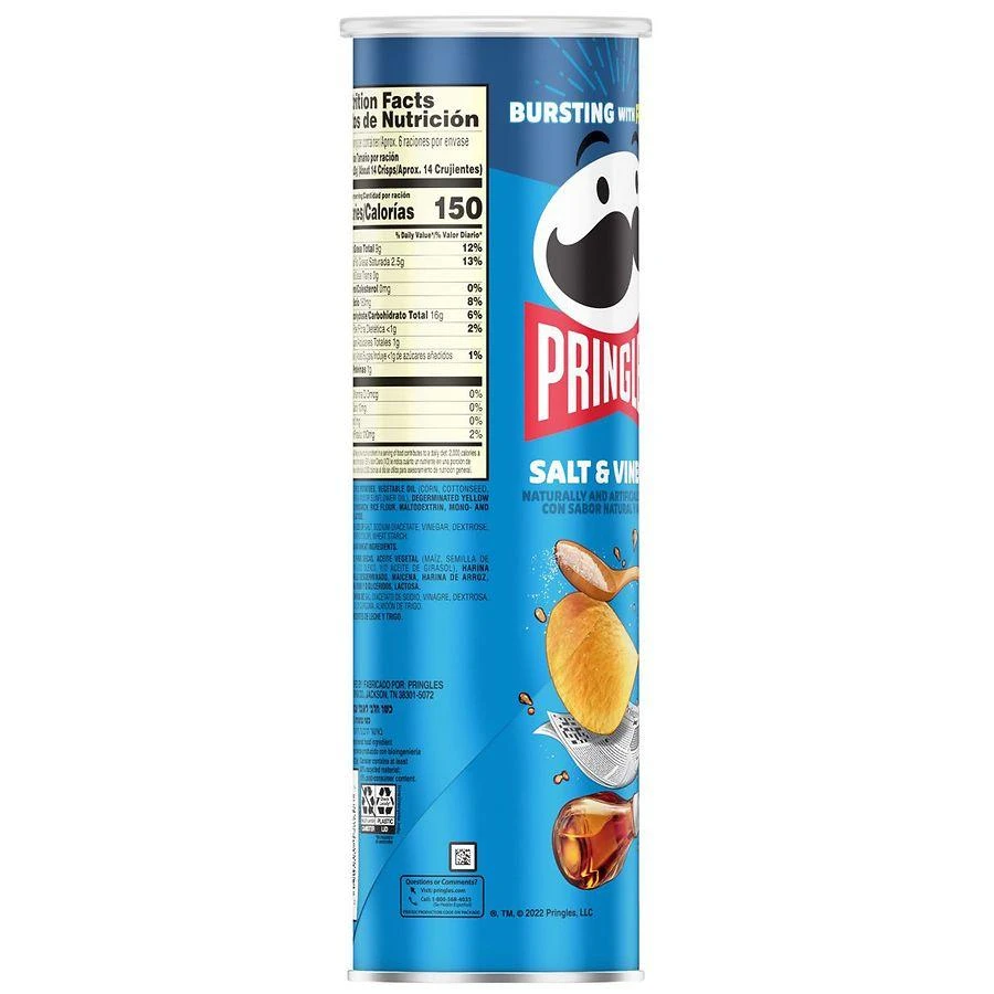 Pringles Potato Crisps Chips Salt and Vinegar 7