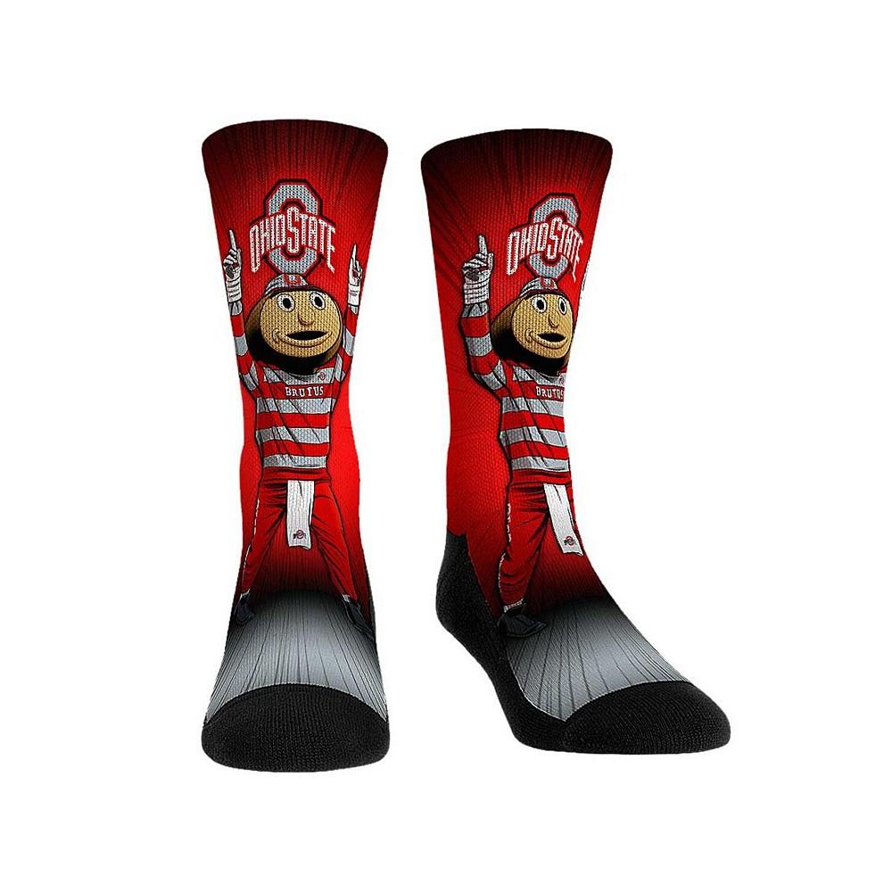 Rock 'Em Men's and Women's Socks Ohio State Buckeyes Mascot Pump Up Crew Socks