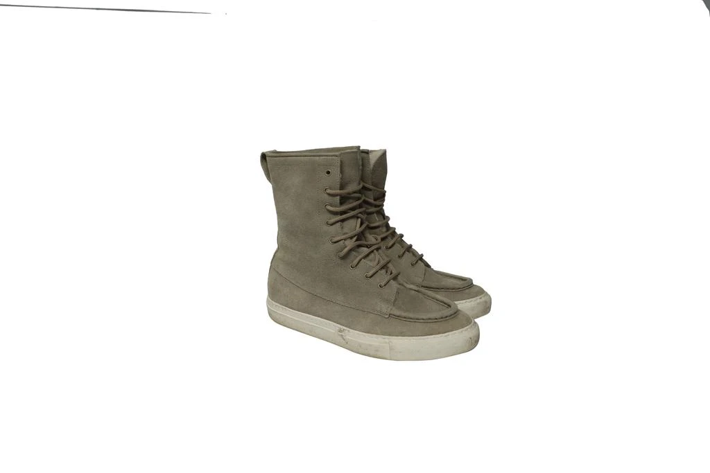 Common Projects Tournament High Top Shearling Sneakers in Grey Suede 3