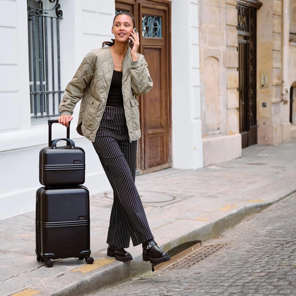 ELLE Expedition 3 Piece Expandable Polycarbonate Spinner Luggage Set | Black 7