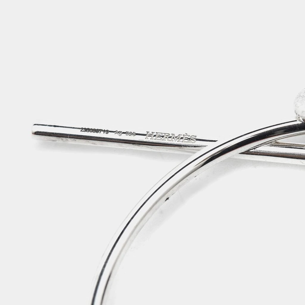 Hermes Hermes Loop Sterling Silver Medium Model Earrings 5