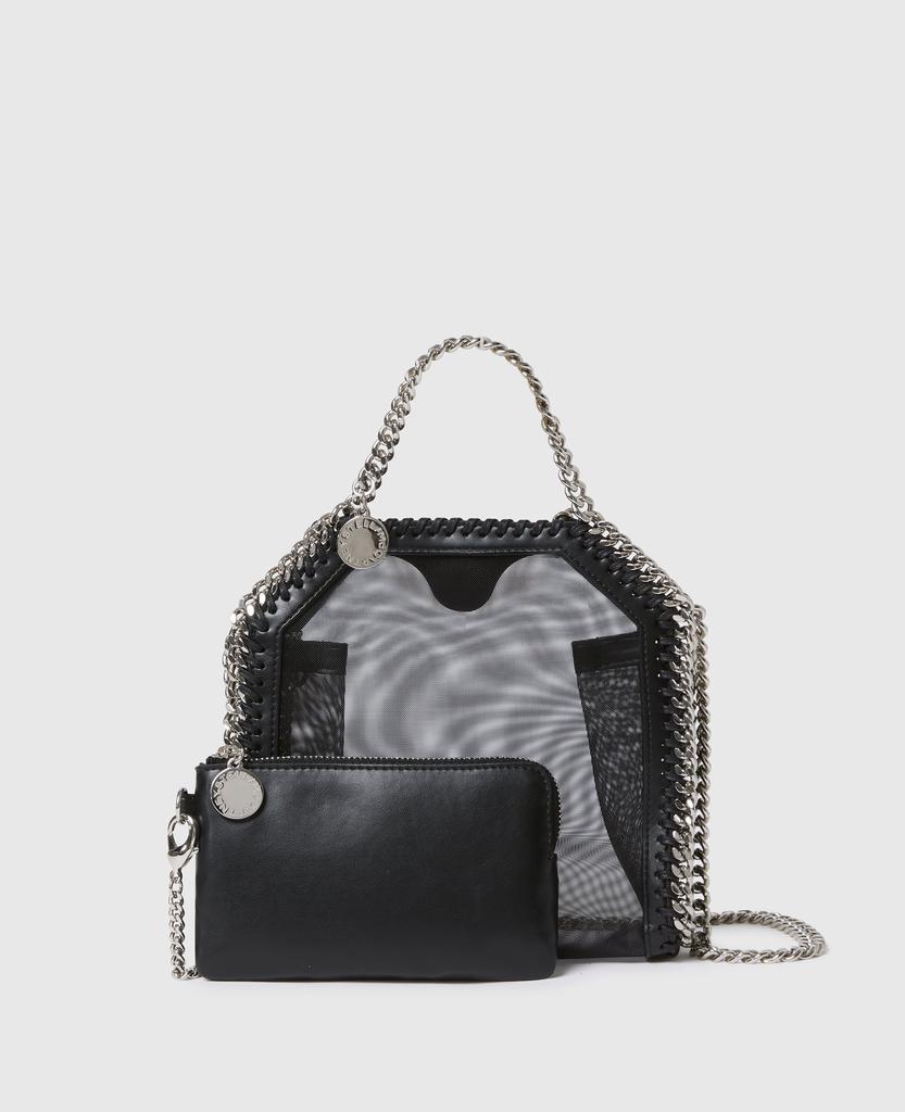 Stella McCartney Stella McCartney - Falabella Mesh Tiny Tote, Woman, Black