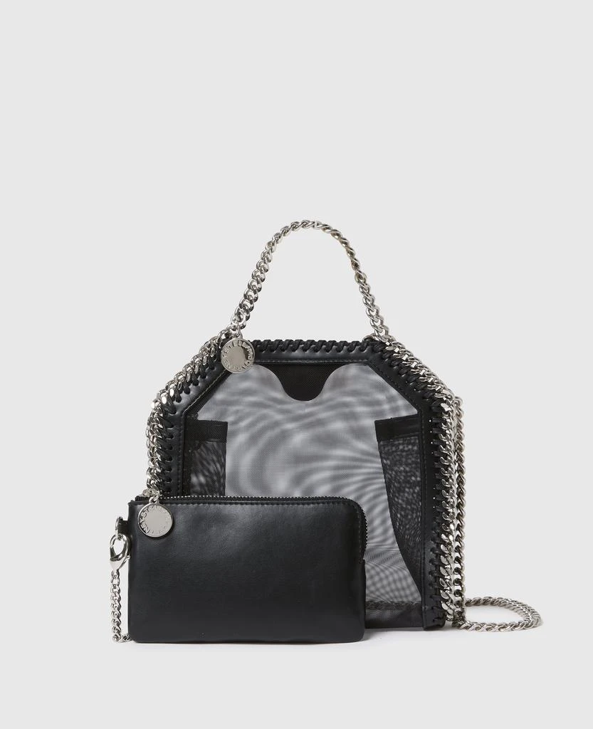 Stella McCartney Stella McCartney - Falabella Mesh Tiny Tote, Woman, Black 1