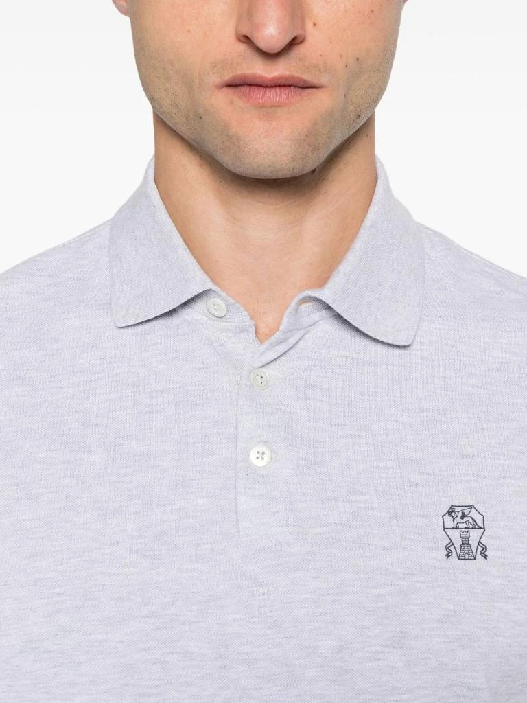 Brunello Cucinelli BRUNELLO CUCINELLI - Logo Cotton Polo Shirt 3