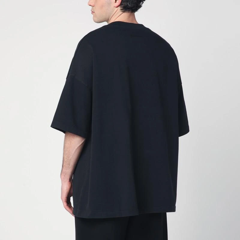 Essentials Black T-shirt with University logo 3