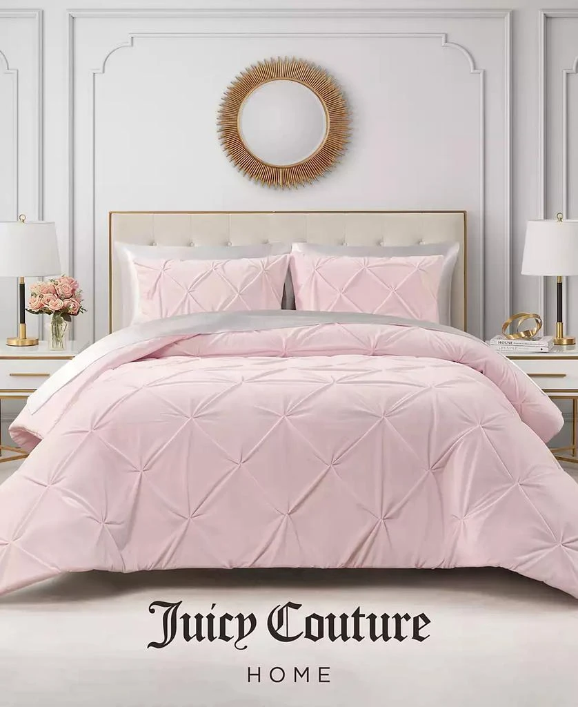 Juicy Couture Kiss Pleat Plush 3-Pc. Comforter Set 5