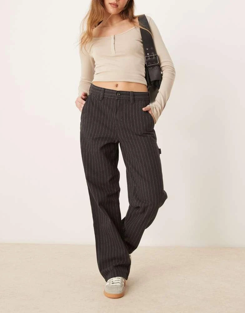 DICKIES Dickies service stripe carpenter trousers in black 1