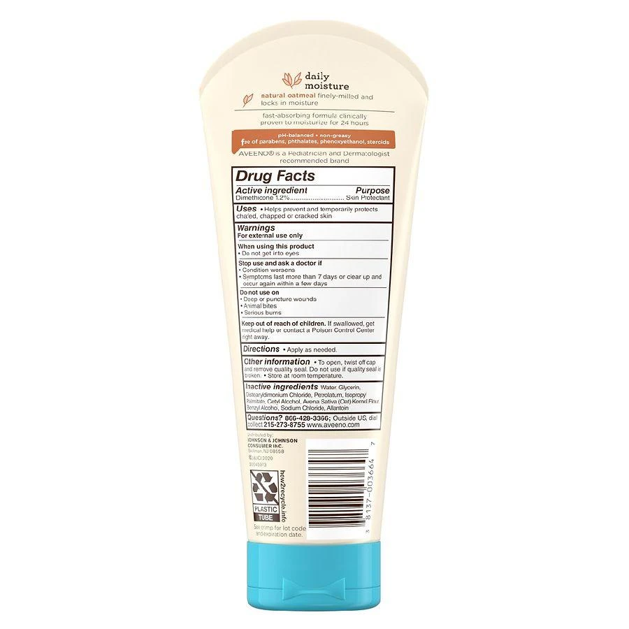 Aveeno Lotion with Colloidal Oatmeal Fragrance-Free 2