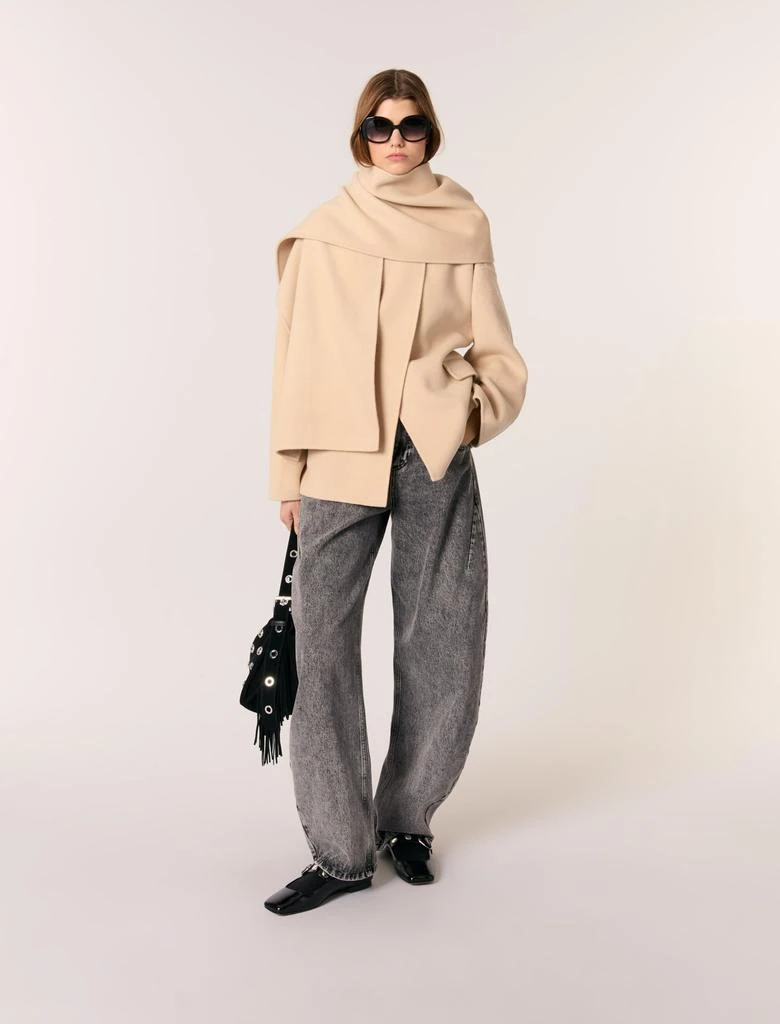 Maje Maje Woman's wool, Double-faced coat with scarf for Spring/Summer 1