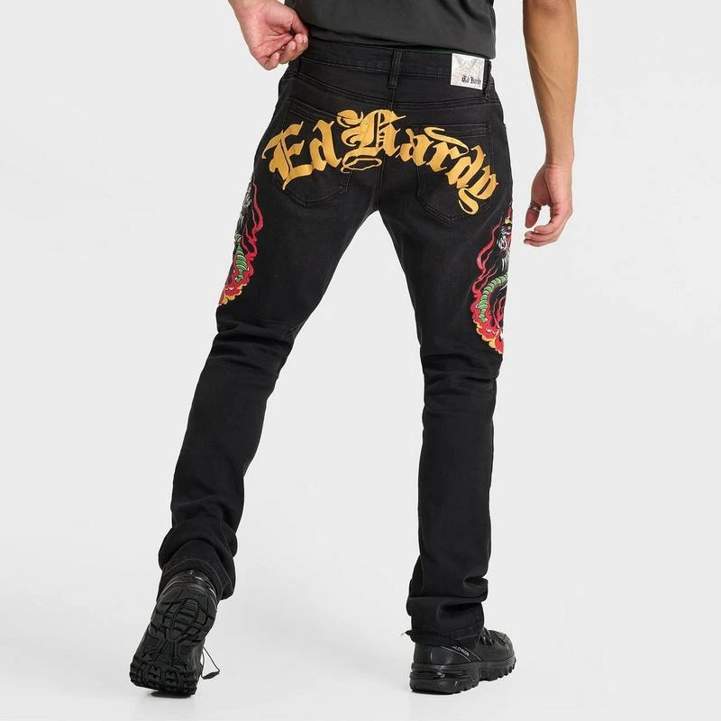 Ed Hardy Men's Ed Hardy Cobra Denim Slim Taper Jeans 4