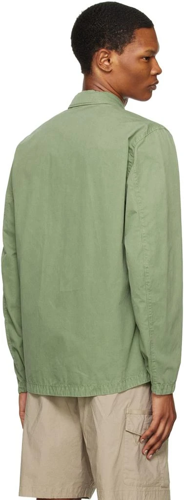 Stone Island Green Garment-Dyed Jacket 3