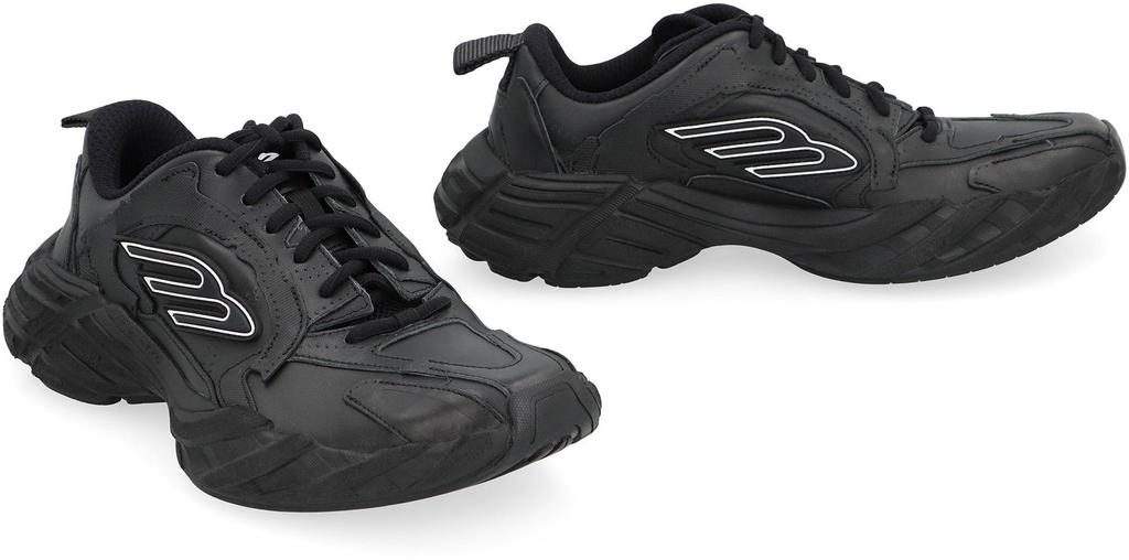 Balenciaga Balenciaga Monday Leather And Fabric Low-Top