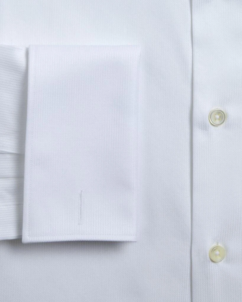 Canali Herringbone French Cuff Classic Fit Dress Shirt 2