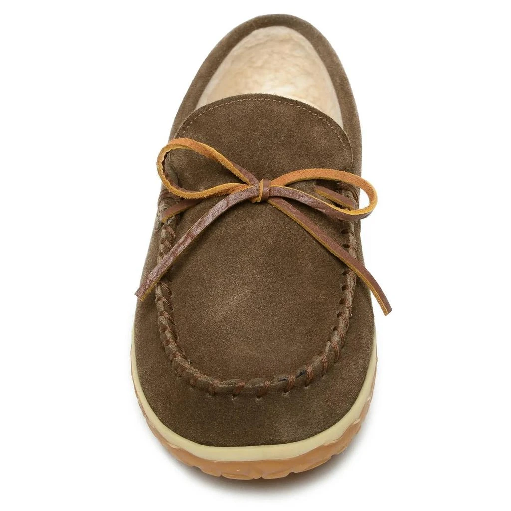 Minnetonka Mens Taft Shoe In Autumn Brown 3
