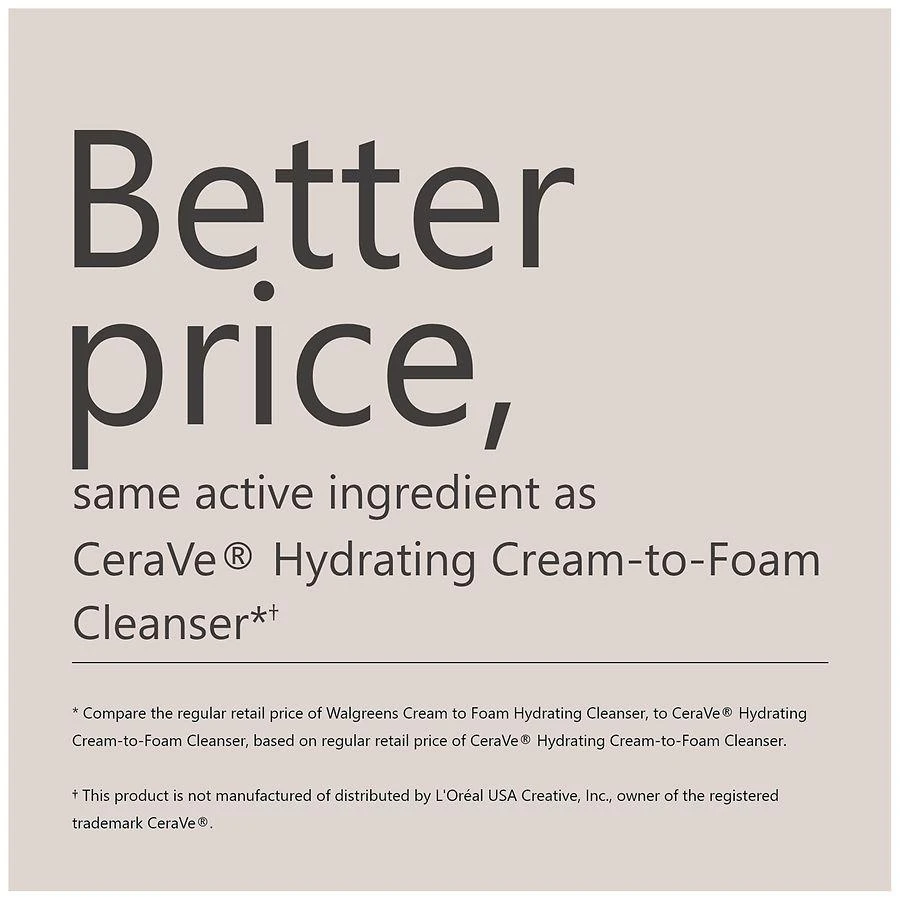 Walgreens Cream to Foam Hydrating Cleanser 4