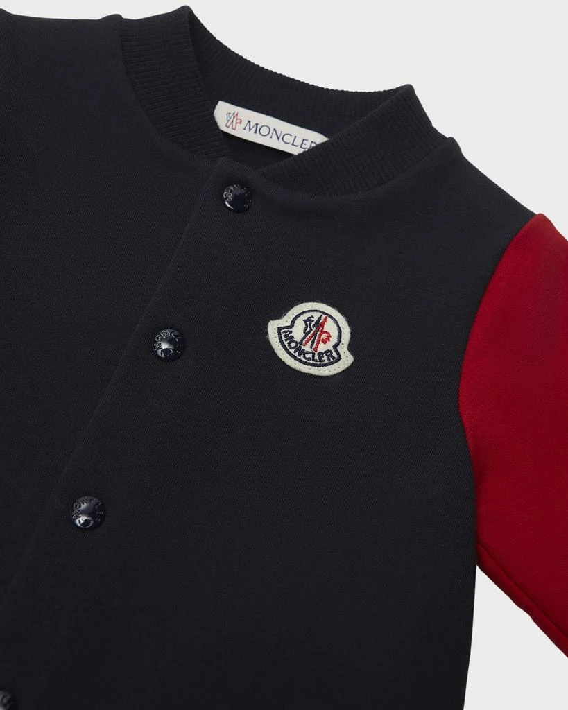 Moncler Boy's Embroidered Bell Coverall, Size Newborn-24M 3