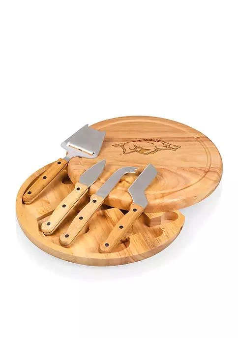 Picnic Time Time Arkansas Razorbacks Circo Cheese Board And Tools Set
