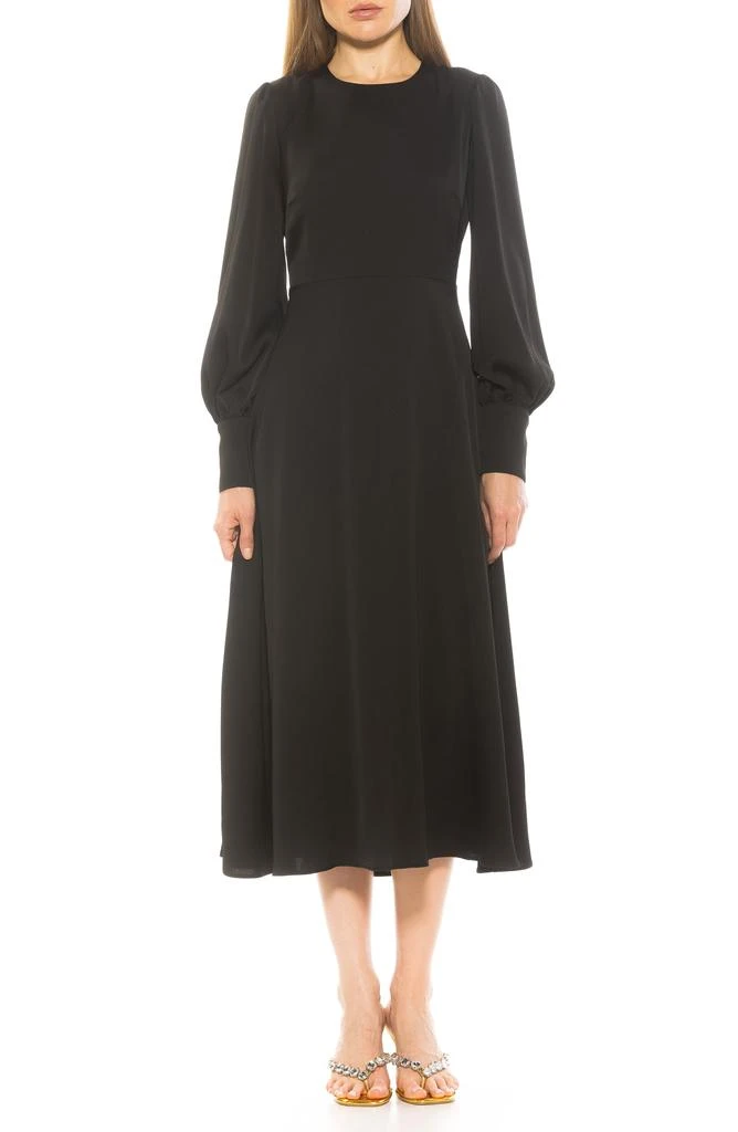 ALEXIA ADMOR Sophie Long Sleeve Fit & Flare Maxi Dress 1