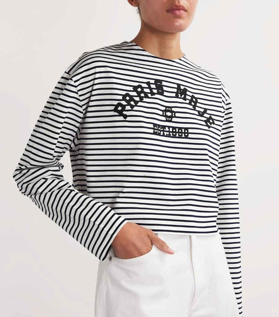 Maje Long-Sleeve Striped T-Shirt 6