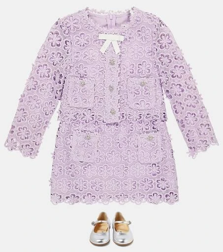 Self Portrait Embellished guipure lace cardigan 2
