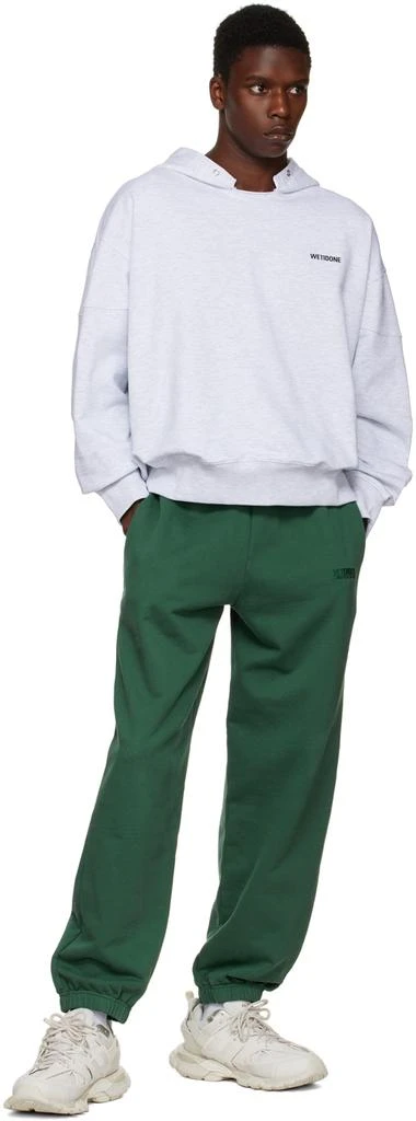 We11done Gray Raw Edge Hoodie 4