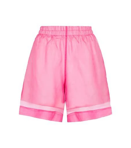 Dries Van Noten Cotton and silk organza shorts 1