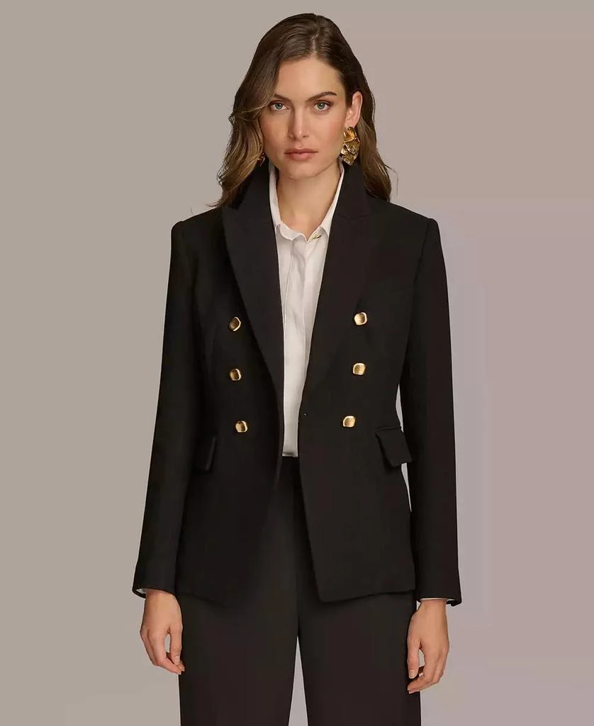 Donna Karan Women
s Double Breasted Buttoned Blazer