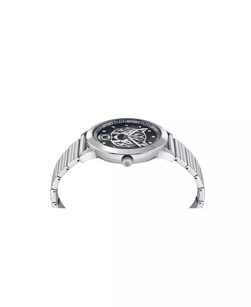 Plein Sport Men's Iron Tiger 3 Hand Quartz Stainless Steel Bracelet 44mm 2