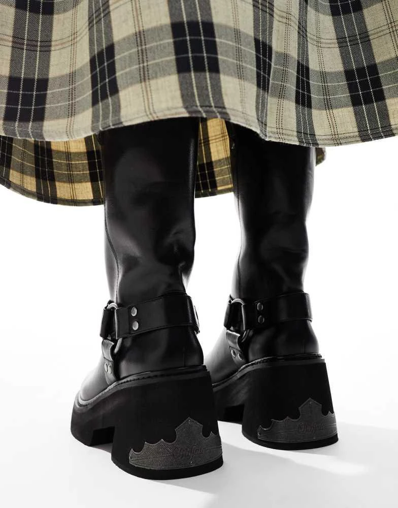 Buffalo Buffalo Biker boot in black 3