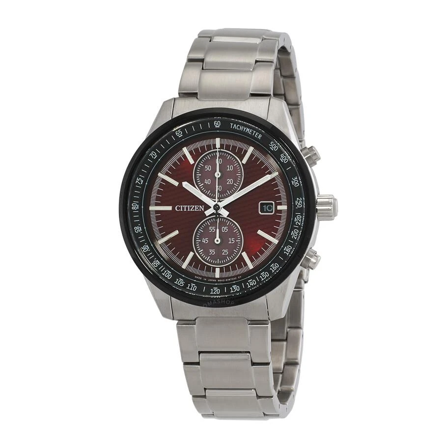 Citizen Chronograph Quartz Red Dial Men's Watch CA7034-96W 1