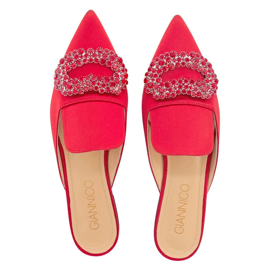 GIANNICO Ladies Crystal-embellished Woven Slippers 3