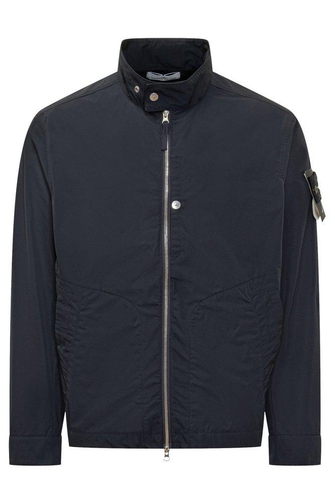 Stone Island Stone Island Logo-Patch Zipped Jacket