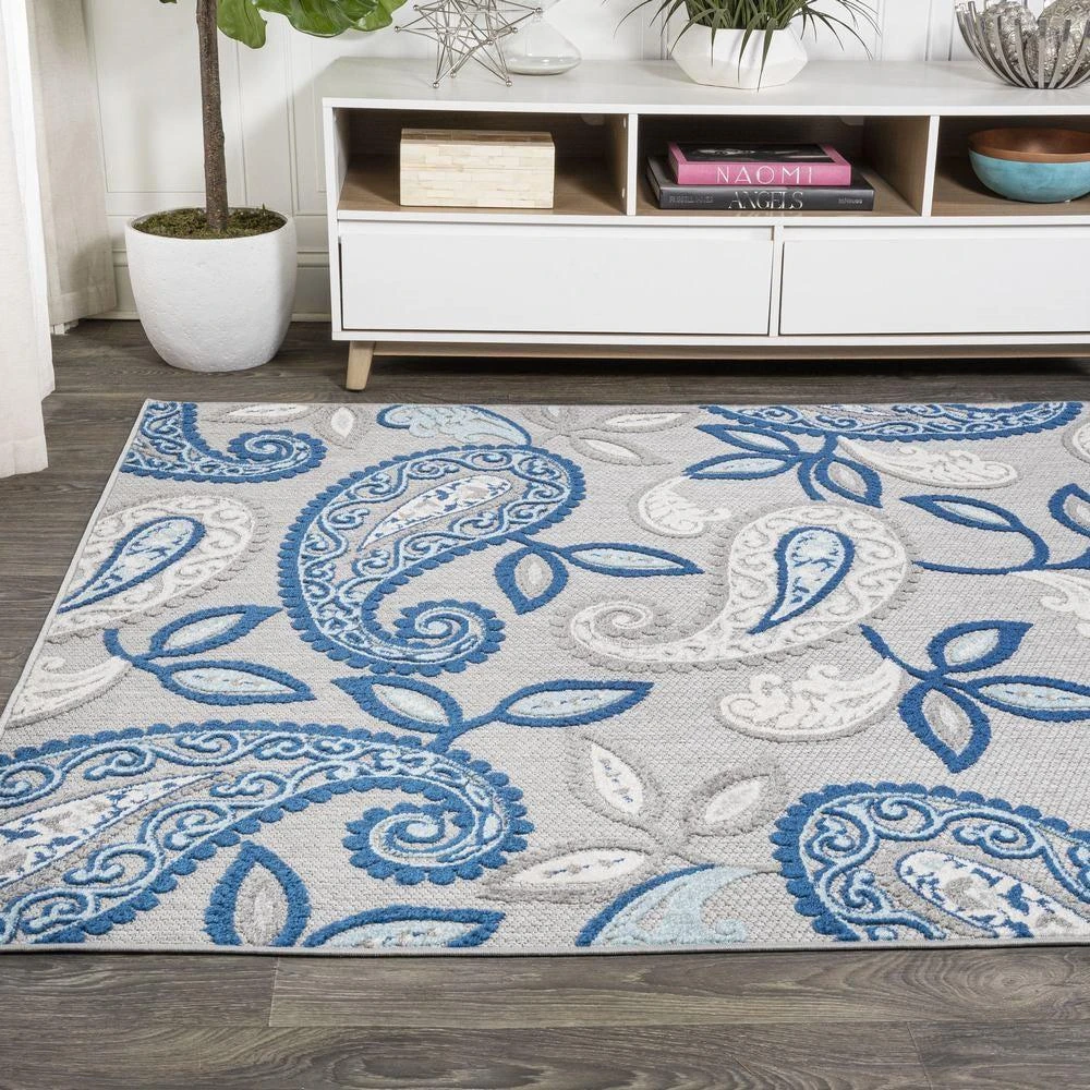 JONATHAN Y Julien Paisley High-Low Indoor/Outdoor Area Rug 4