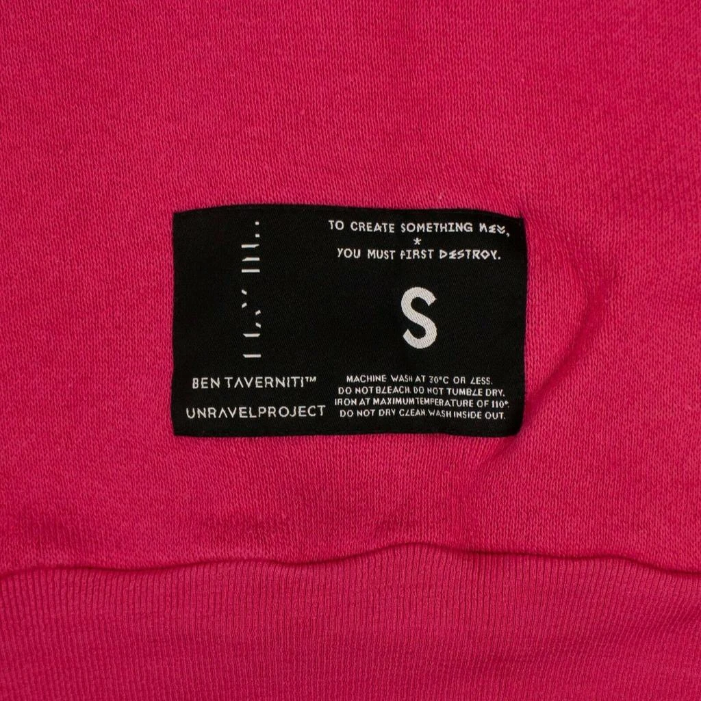 Unravel Project Crew Cut Out Sweashirt - Pink 6