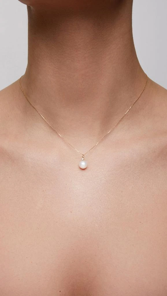 MATEO 14K   Pearl and Diamond Dot Necklace 3