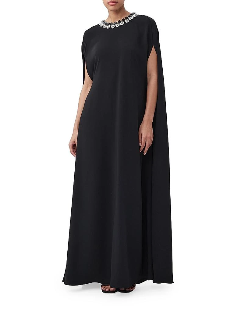 Masquerade Embellished Cape Maxi Dress – On Sale Now with Up to