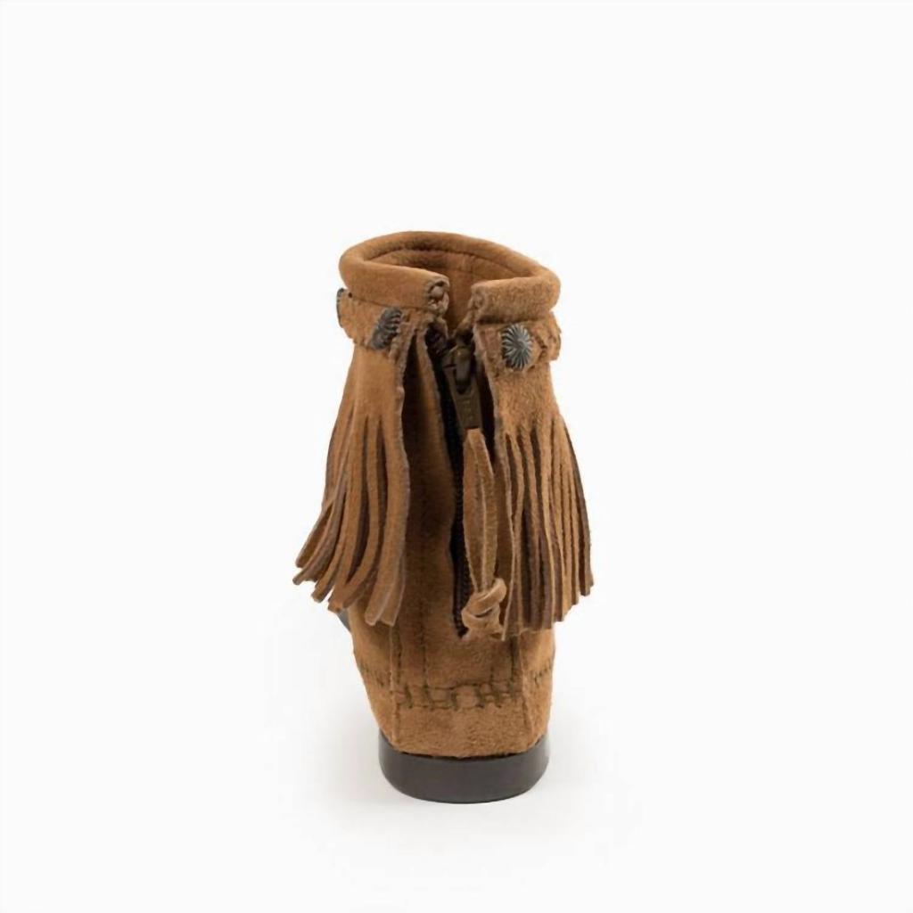 Minnetonka Minnetonka - Women's High Top Back Zip Moccasin Boot