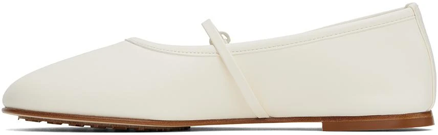 Dear Frances Off-White Balla Strap Ballerina Flats 3