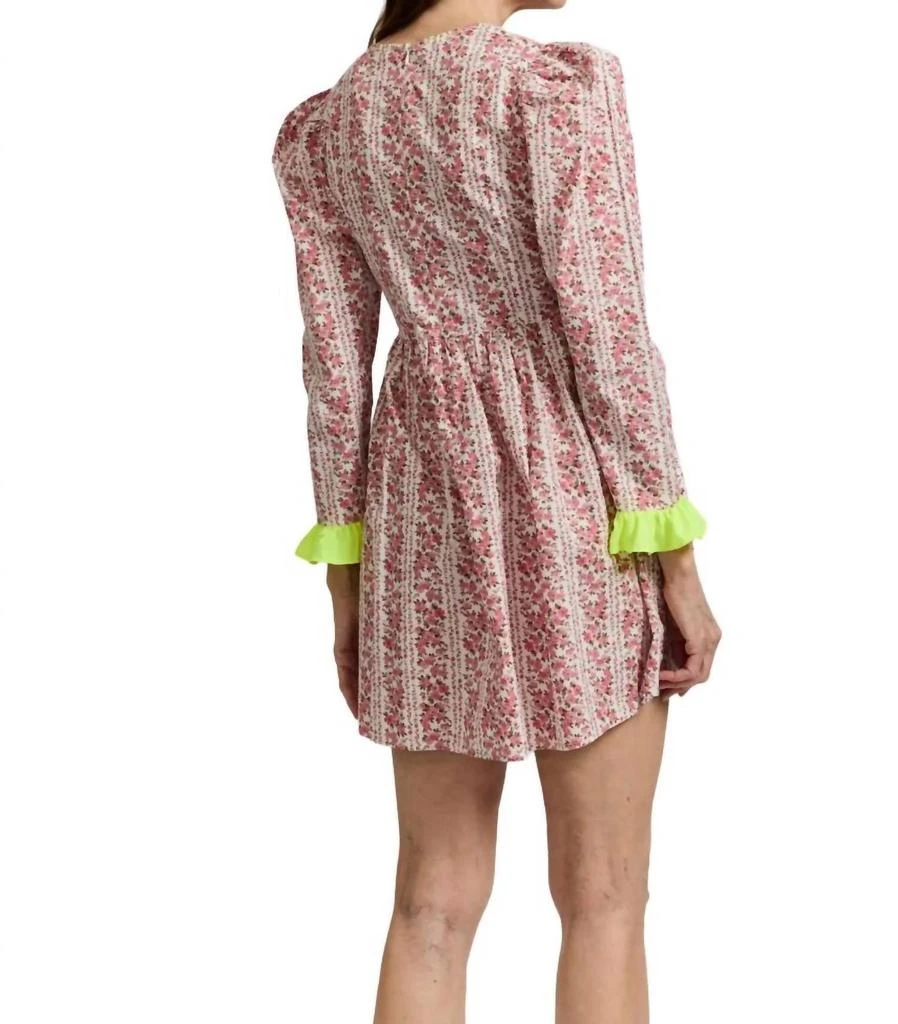 BATSHEVA SQUARE NECK MINI PRAIRIE DRESS 3