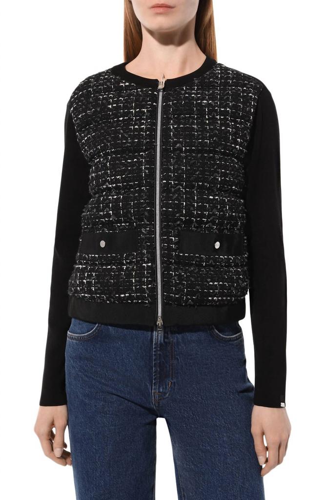 Herno Herno - Chanel Maglia Tessuto Con Piuma Jacket