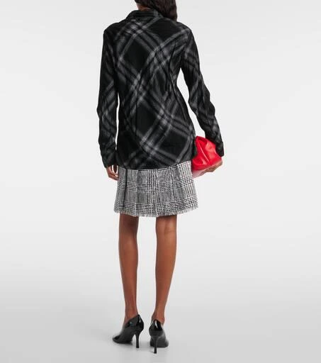 Burberry Burberry Check velvet shirt 3