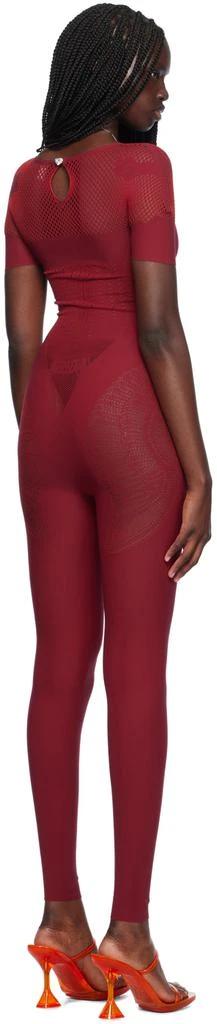 Poster Girl Red Semi-Sheer Jumpsuit 3