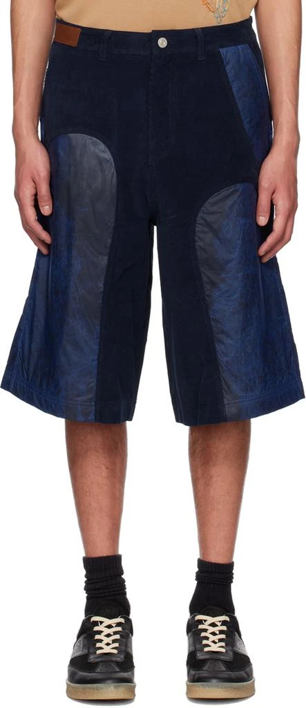 ANDERSSON BELL Navy Paneled Shorts 1