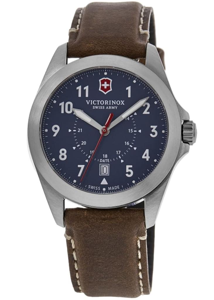 Victorinox Swiss Army Heritage Quartz Black Dial Leather Strap