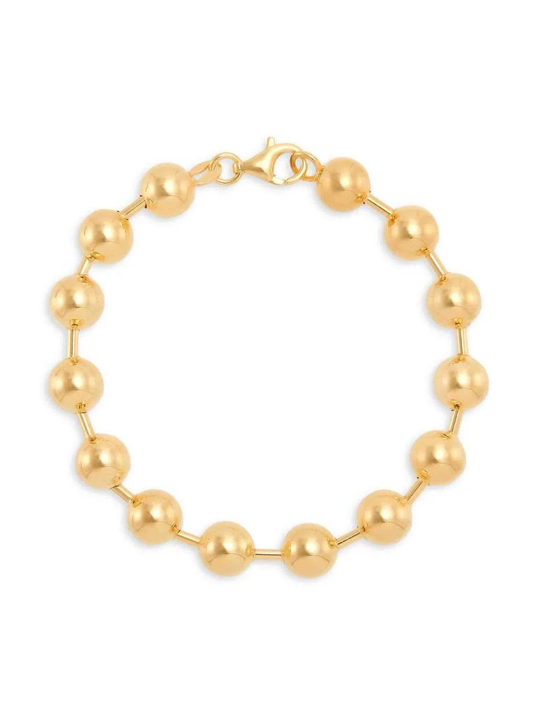 Saks Fifth Avenue 18K Goldplated Silver Beaded Bracelet 3