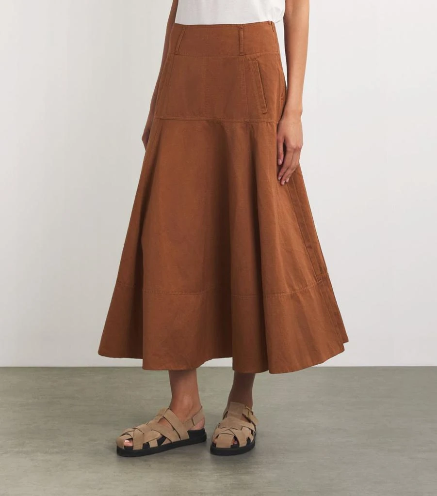 ME+EM Linen-Blend A-Line Skirt 3