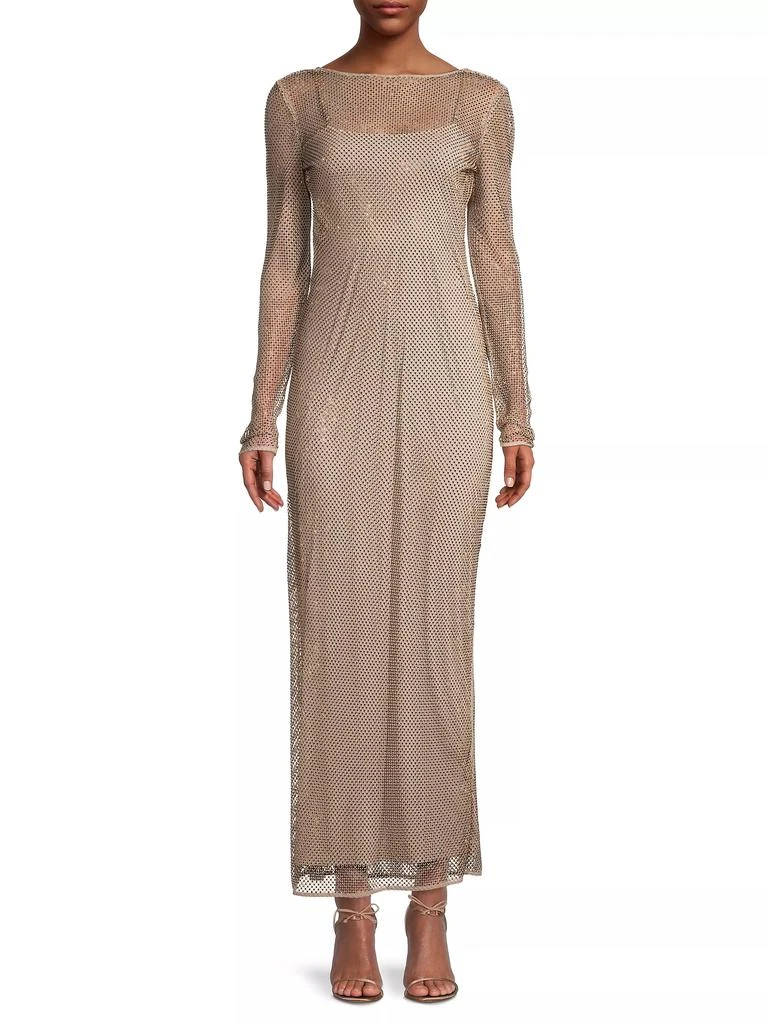 Ramy Brook Lulu Studded Mesh Maxi Dress 2