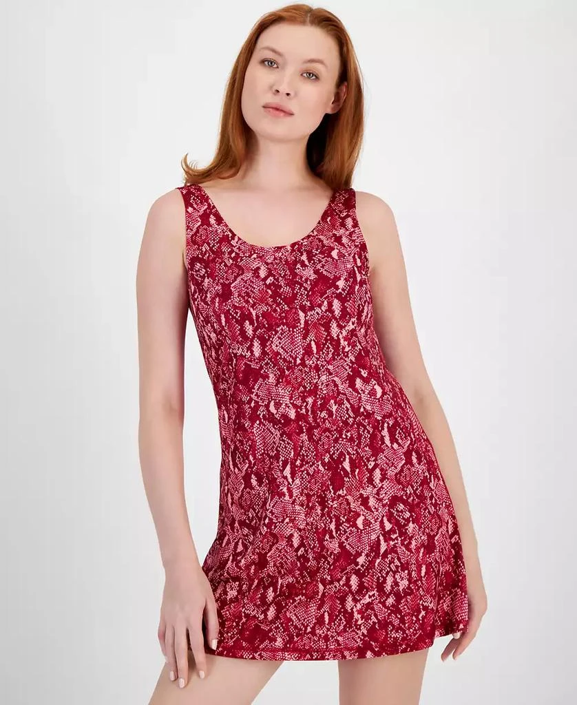 ID Ideology Women's Snakeskin-Print Performance Dress, Created for Macy's 4