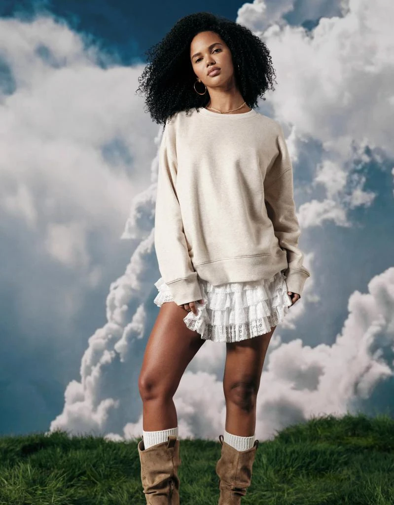 AE AE Everyday Luxe Crew Neck Sweatshirt 1